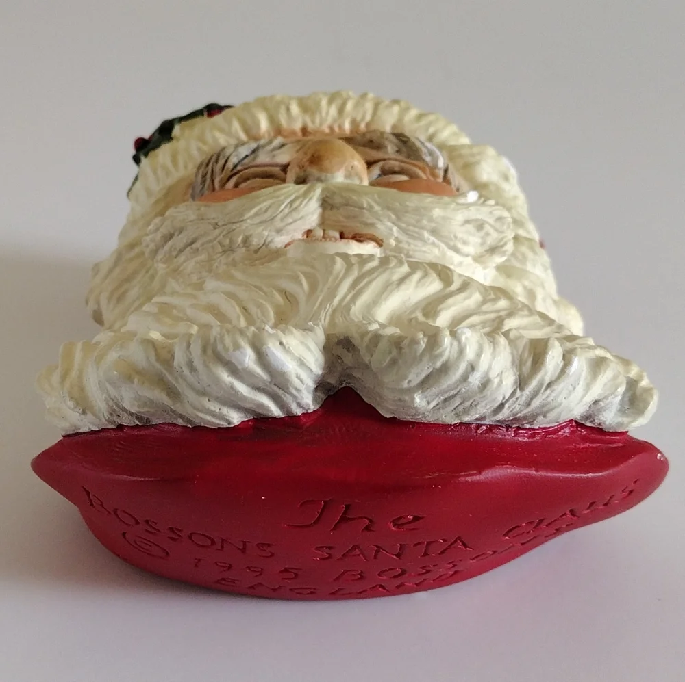 Bossons England Santa Claus Chalkware Wall Hanging Collectible 1995
